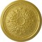 Ekena Millwork Luton Ceiling Medallion (Fits Canopies up to 1 1/8"), Hand-Painted Rich Gold, 15 3/4"OD x 5/8"P CM16LURGS - alternate 1